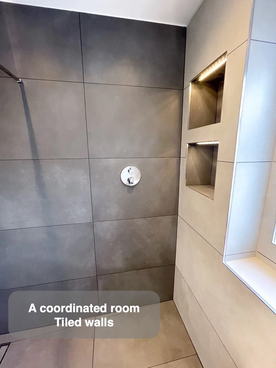 A coordinated tiled finish in Oldmeldrum bathroom