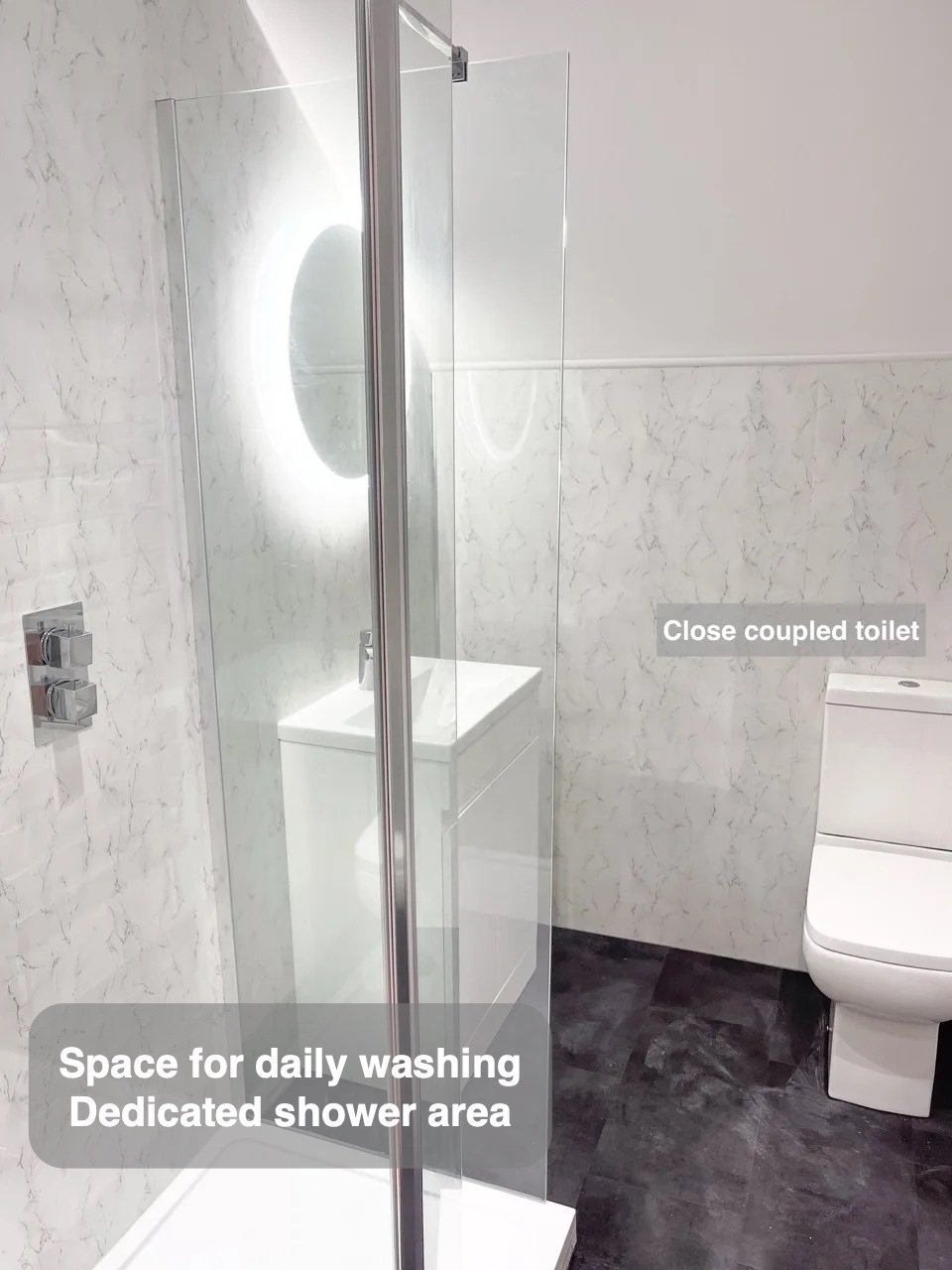 A dedicated place to shower in Aberdeen bathroom