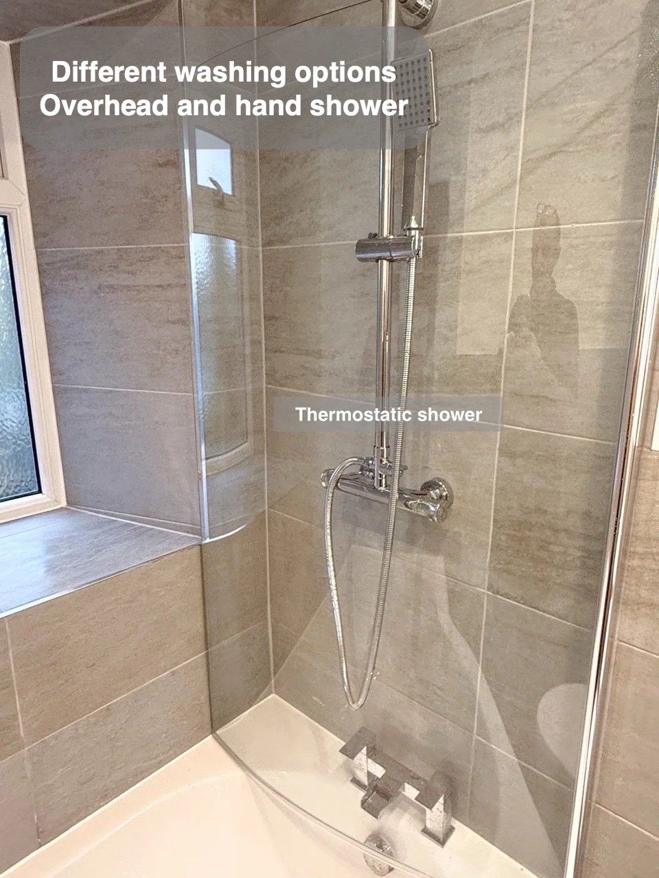 Dual shower over bath