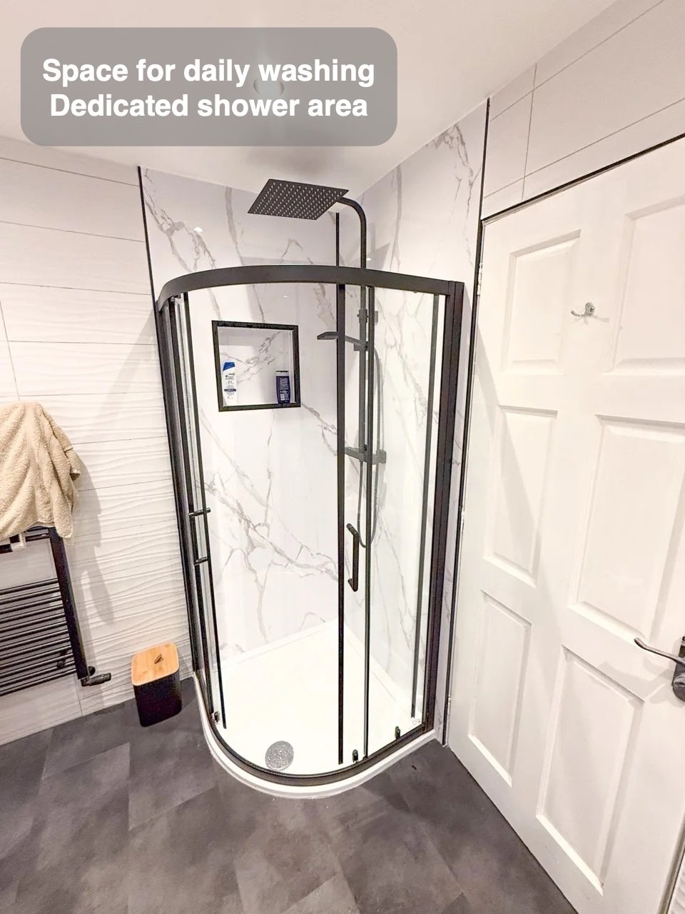A dedicated place to shower in Sheddocksley, Aberdeen bathroom