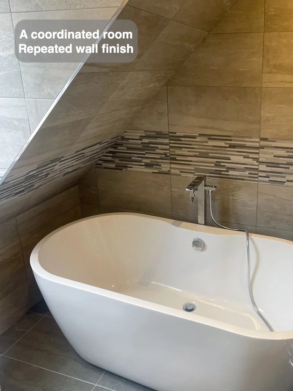 A finish that brings the room together in the completed Woodside, Aberdeen bathroom