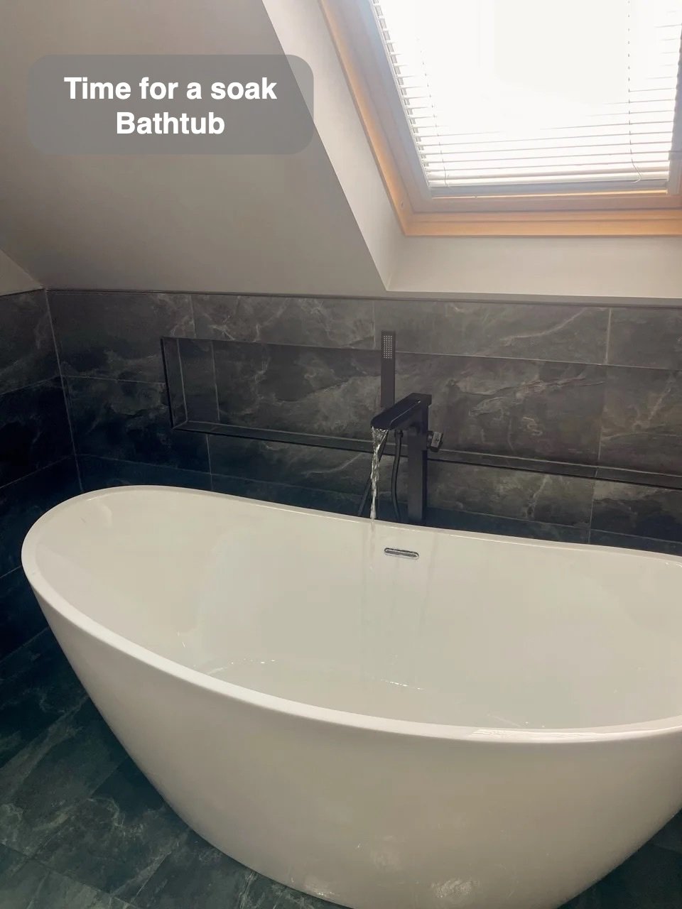 The option of a bath in the completed Bridge of Don bathroom