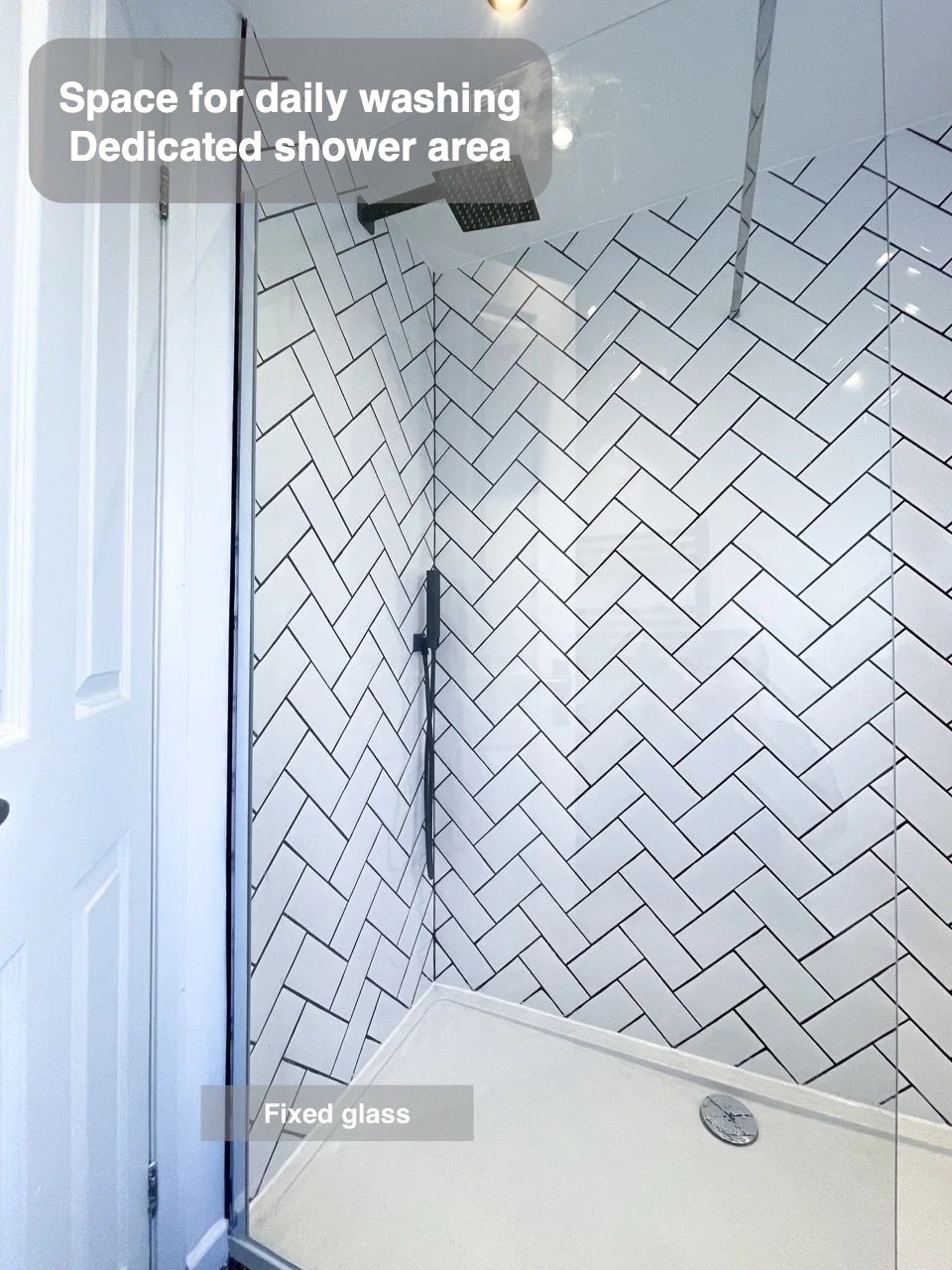 A dedicated place to shower in Bridge of Don bathroom