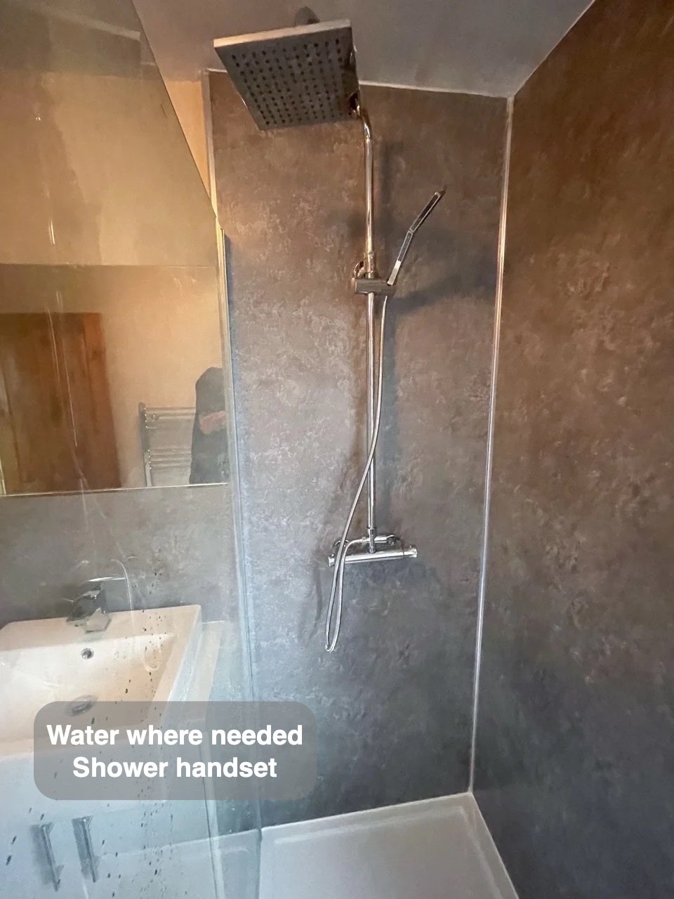 Water where it is needed in the completed Torry, Aberdeen bathroom
