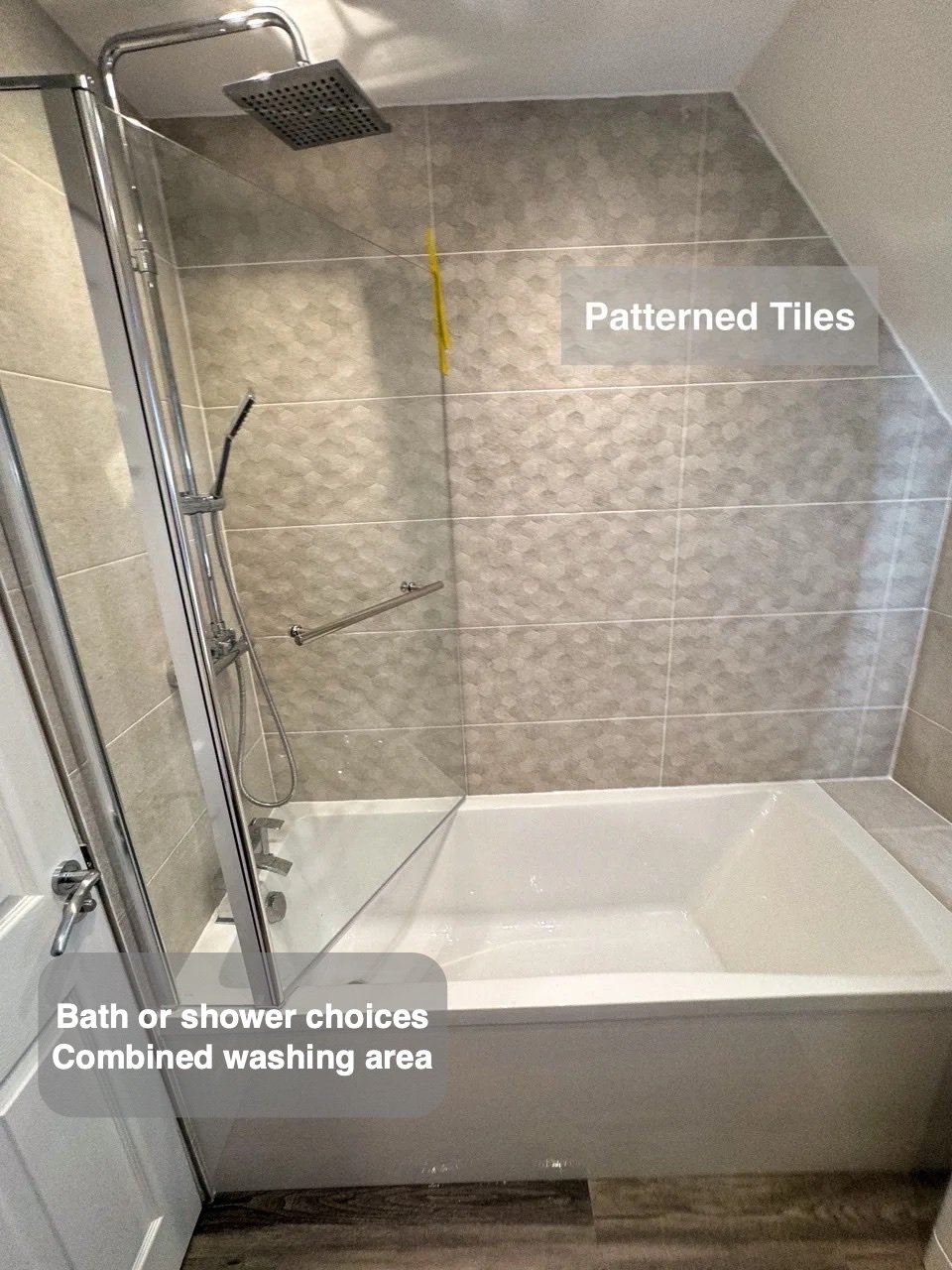 Combined washing area