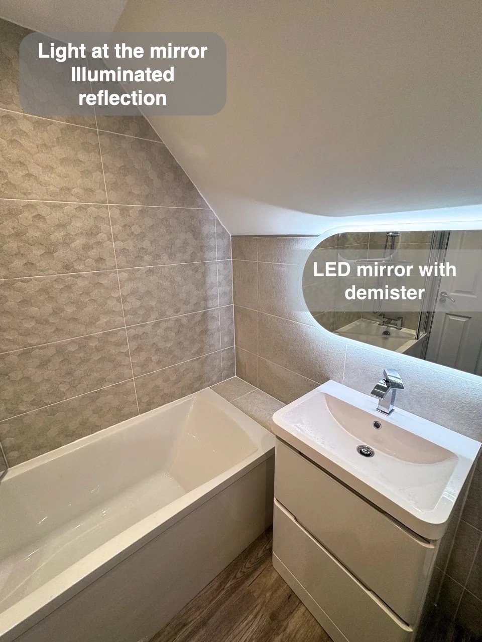 Illuminated reflection