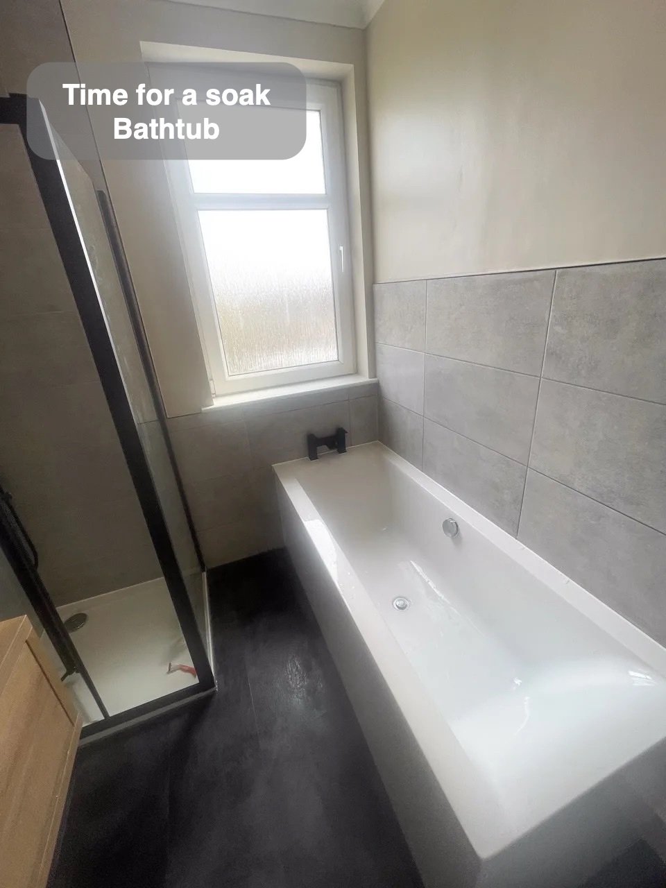 The option of a bath in the completed Mannofield bathroom