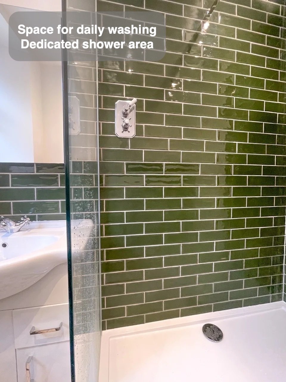A dedicated place to shower in Bridge of Don bathroom