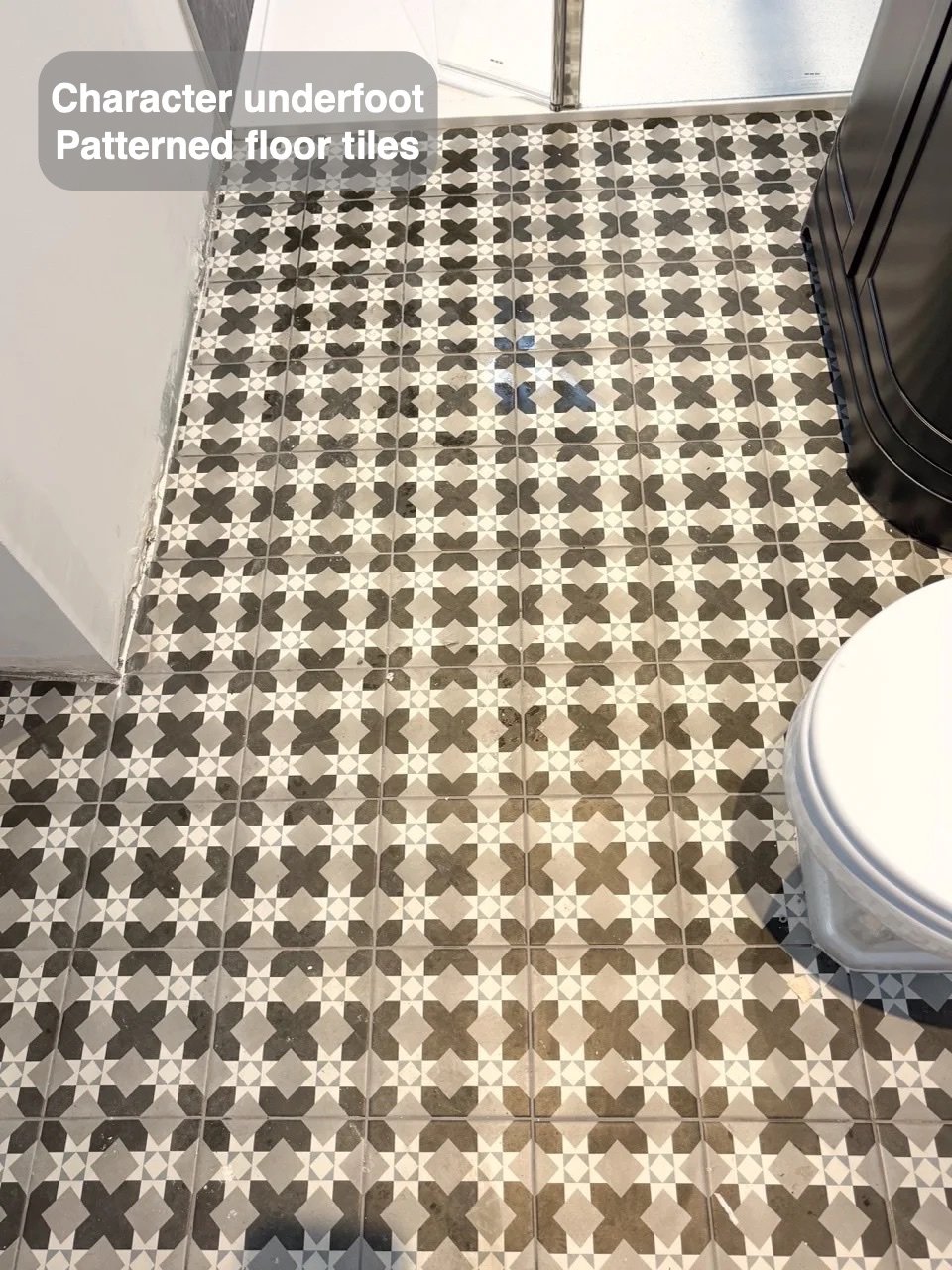 A coordinated tiled finish in Stockethill, Aberdeen bathroom