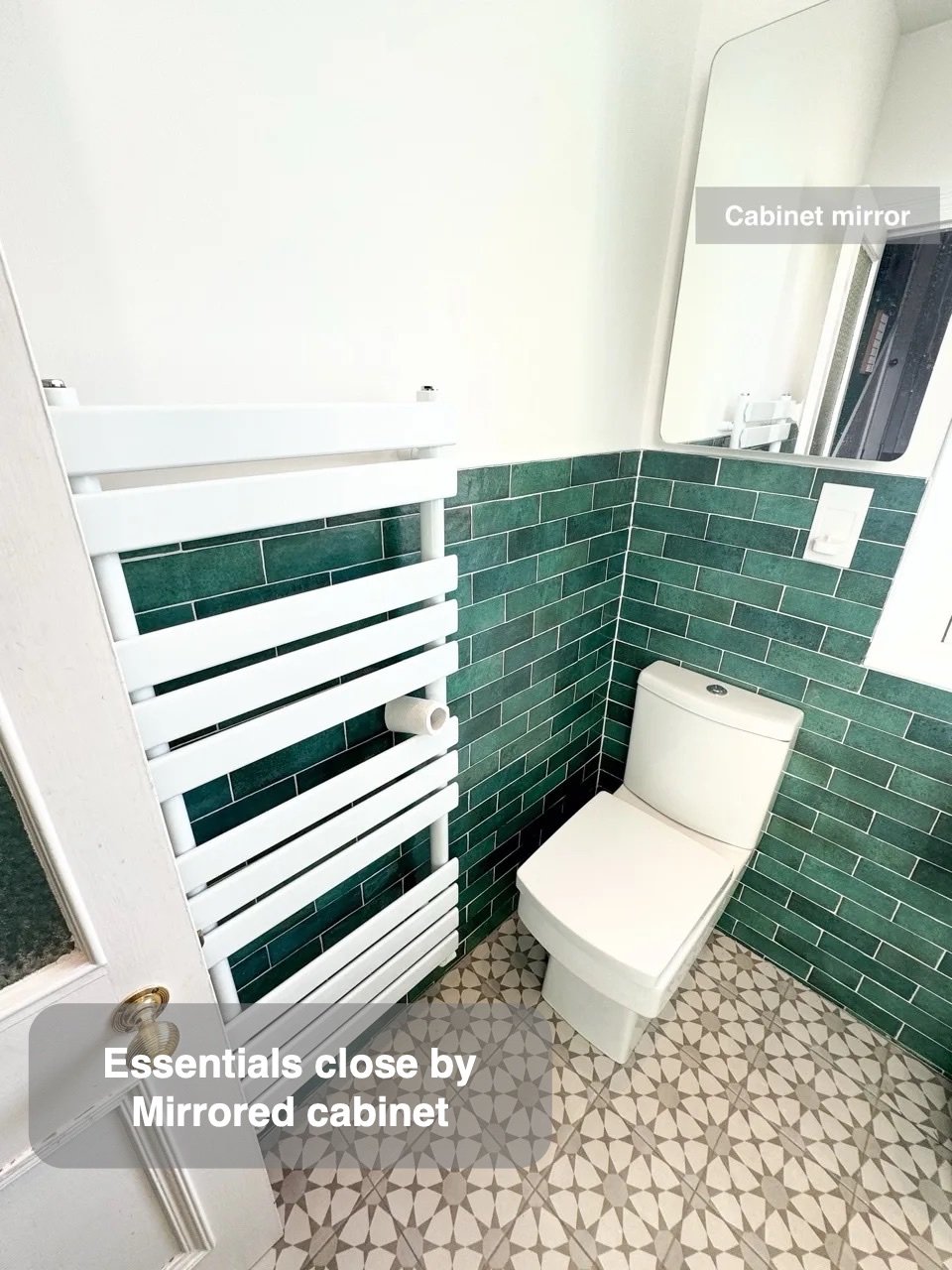 Small items near the mirror in Midstocket, Aberdeen bathroom