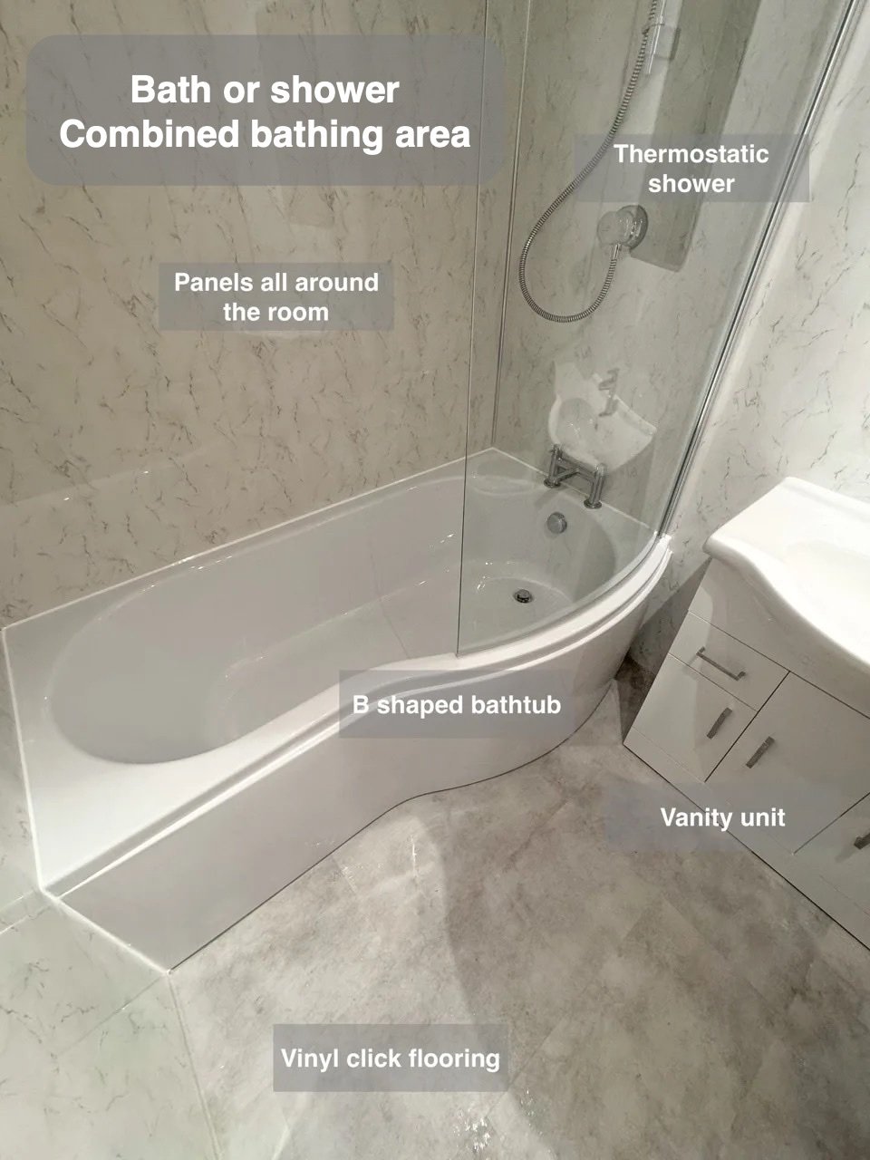Bath or shower to suit the day in Hilton, Aberdeen bathroom