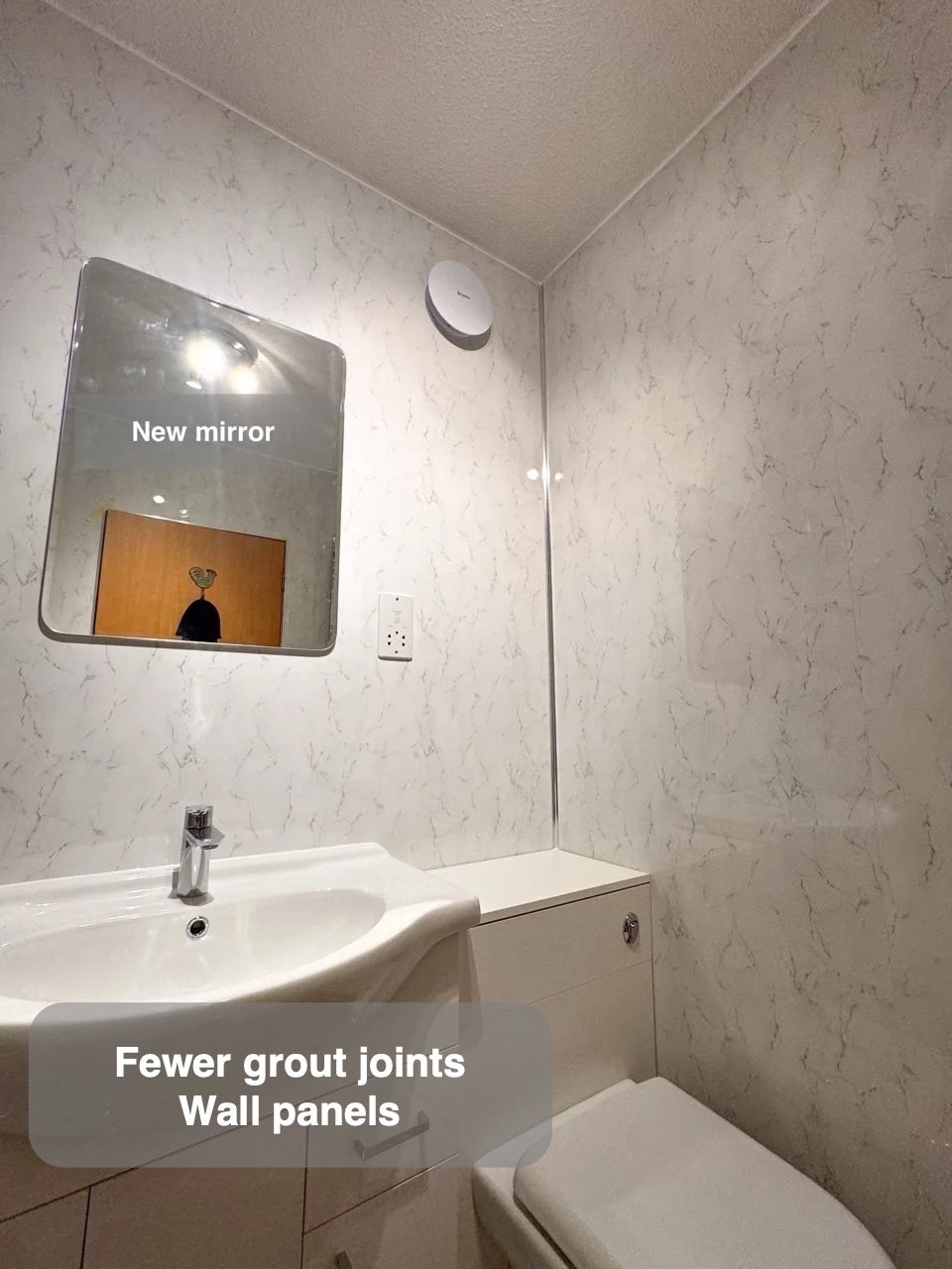 Broad surfaces for ordinary care in Hilton, Aberdeen bathroom
