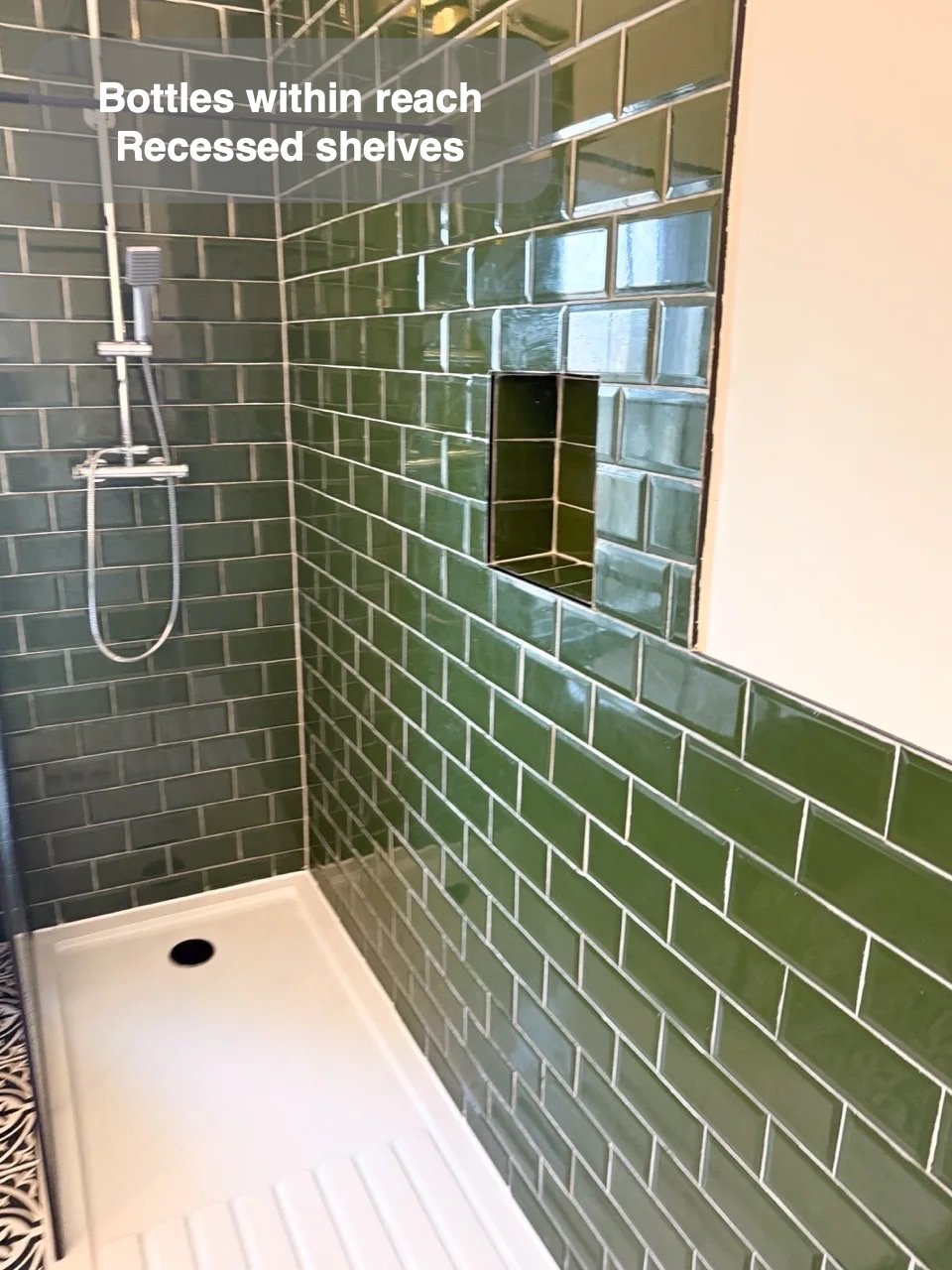 Bottles off the washing surface in Rosemount, Aberdeen bathroom