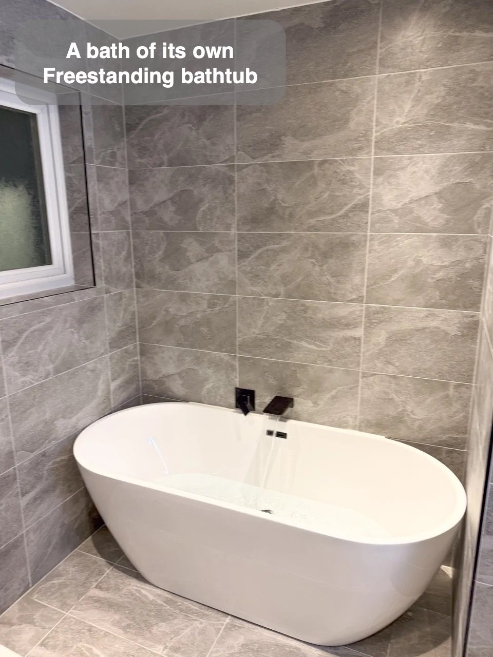 Choose a bath or a shower in the completed Bridge of Don bathroom