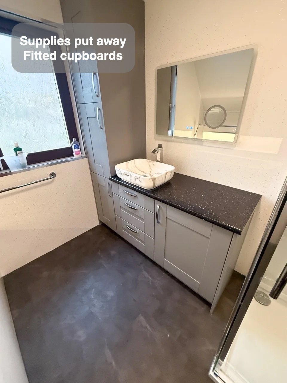 Fitted cupboards