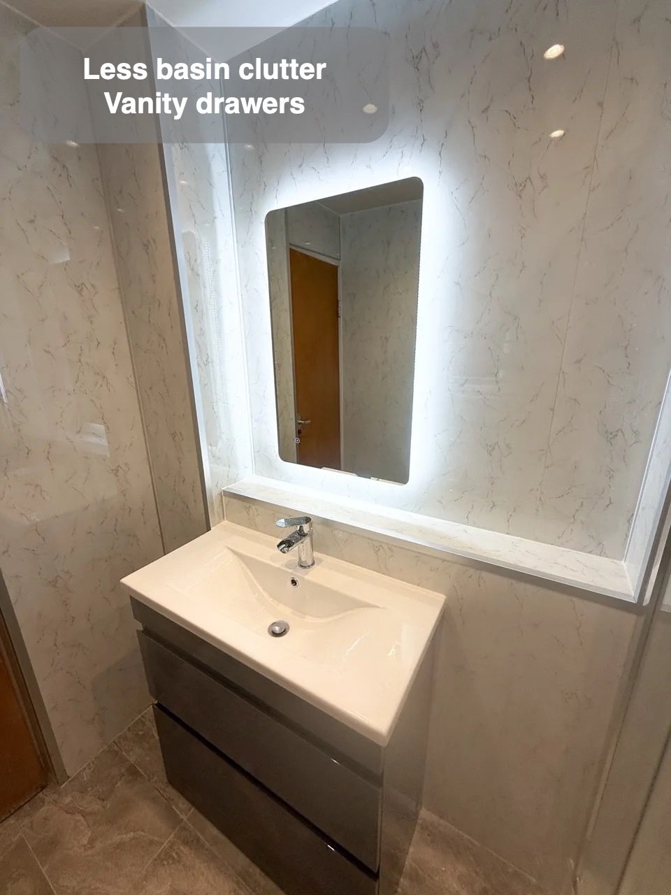 Everyday items close to the basin in Aberdeen bathroom
