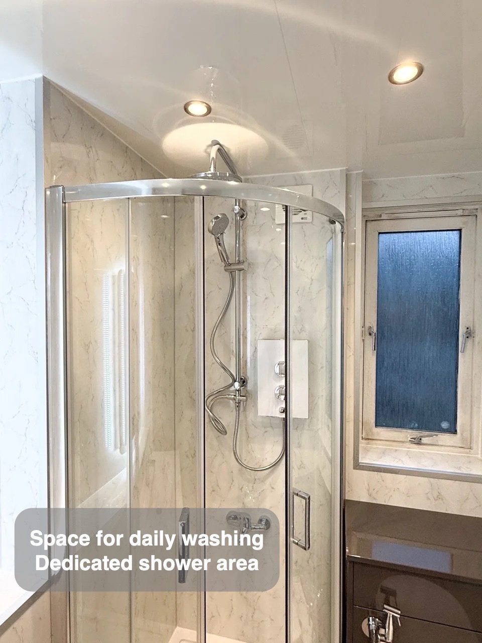 A dedicated place to shower in Aberdeen bathroom
