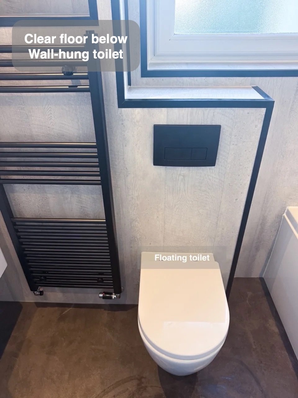 Wall-hung toilet