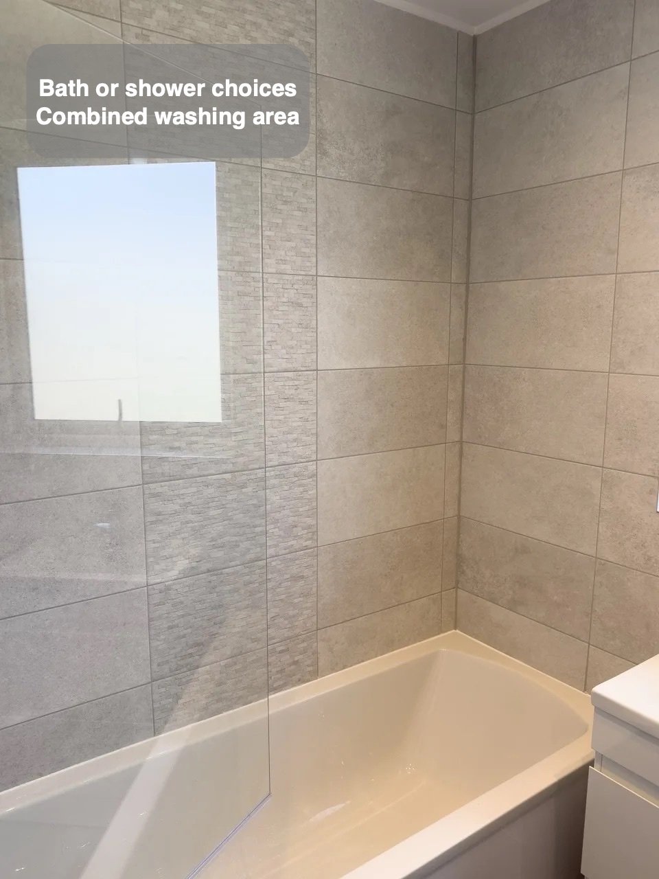 Combined washing area