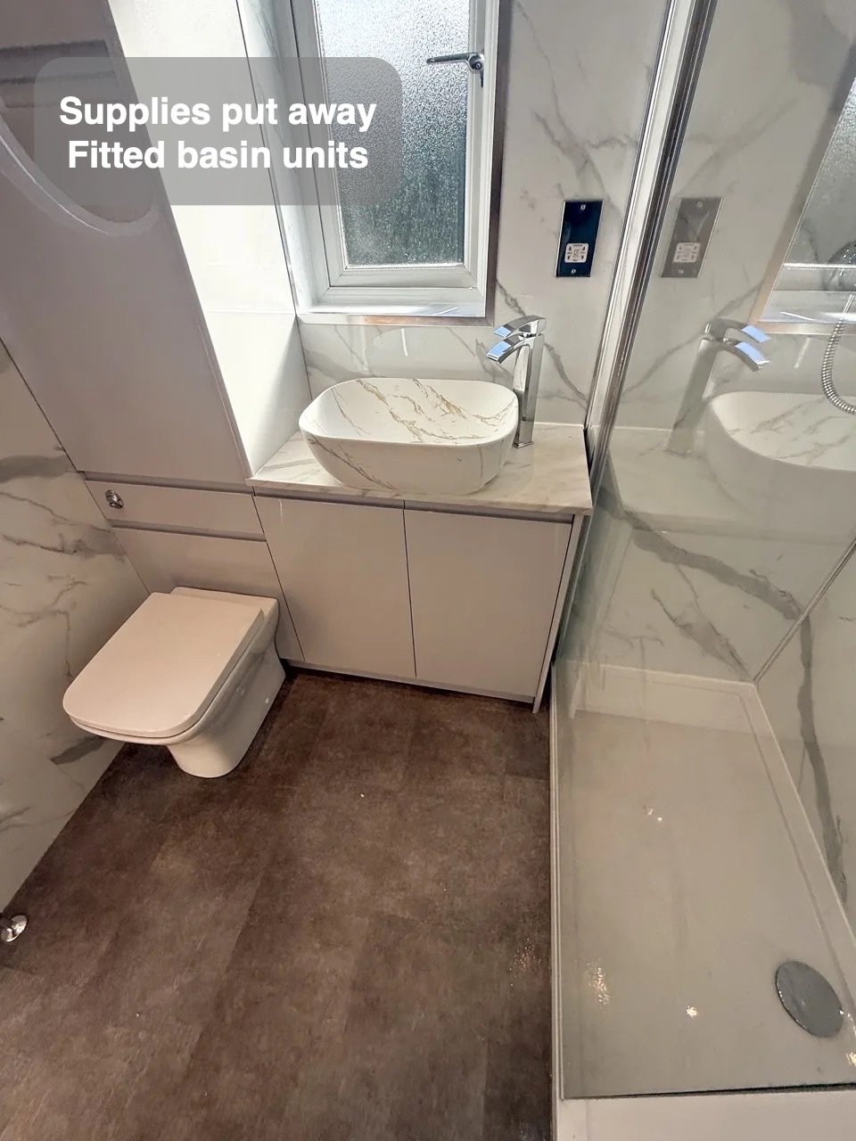 Fitted basin units