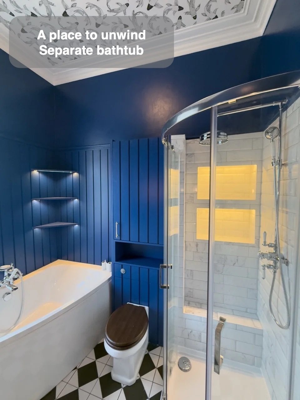A bath with something to look up to in the completed Rosemount, Aberdeen bathroom