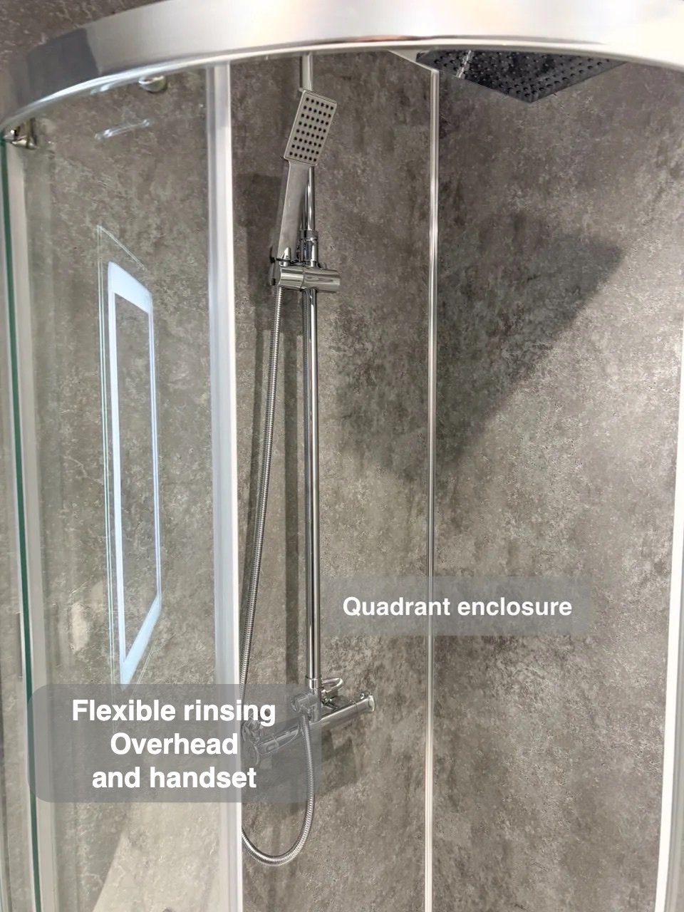 Overhead and handset