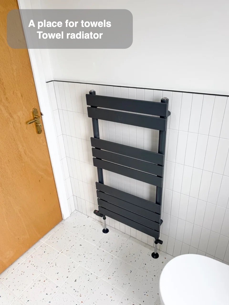A dedicated place for towels in Mastrick, Aberdeen bathroom