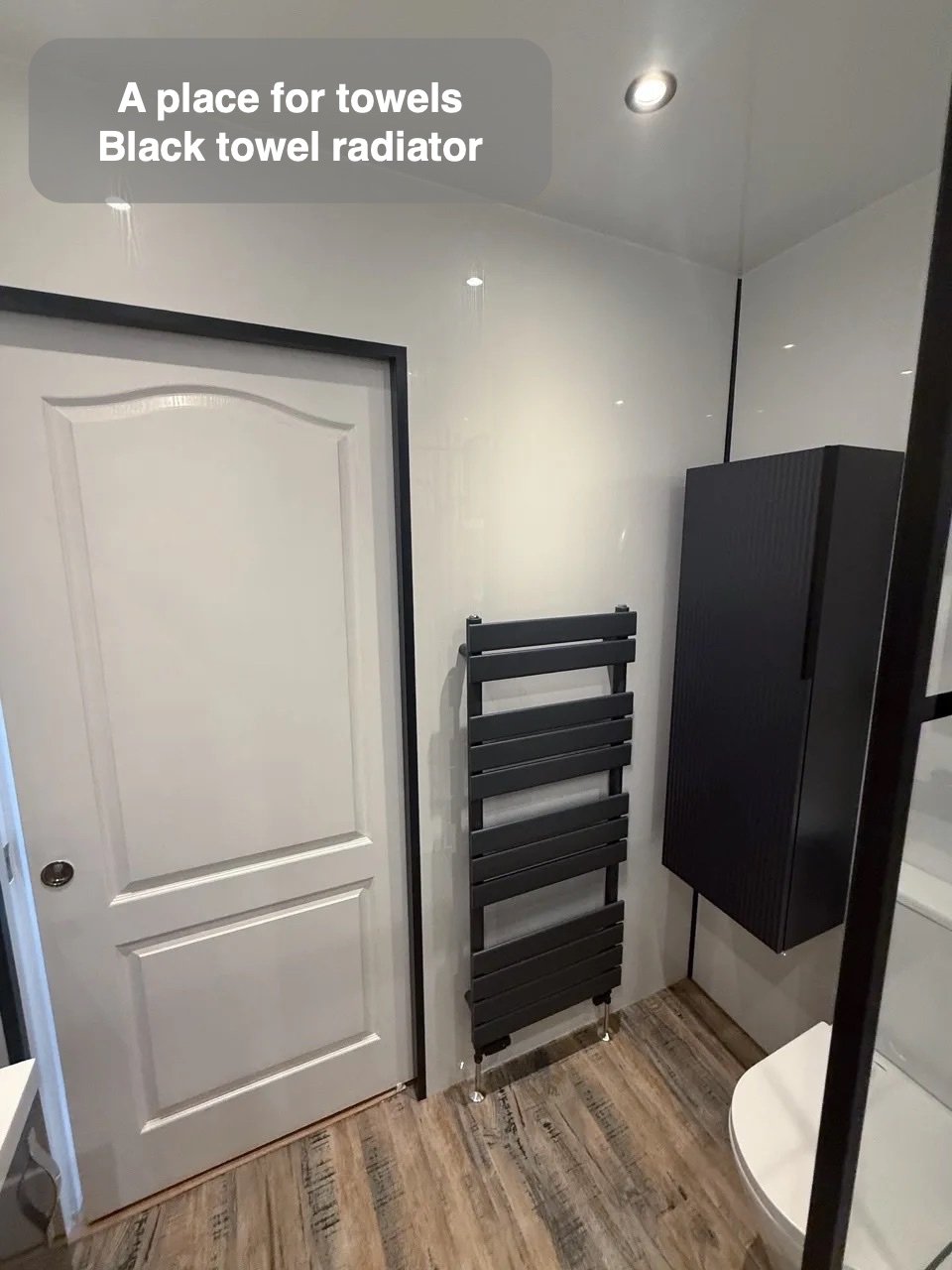 Finishes that join the room together in the completed Stonehaven bathroom