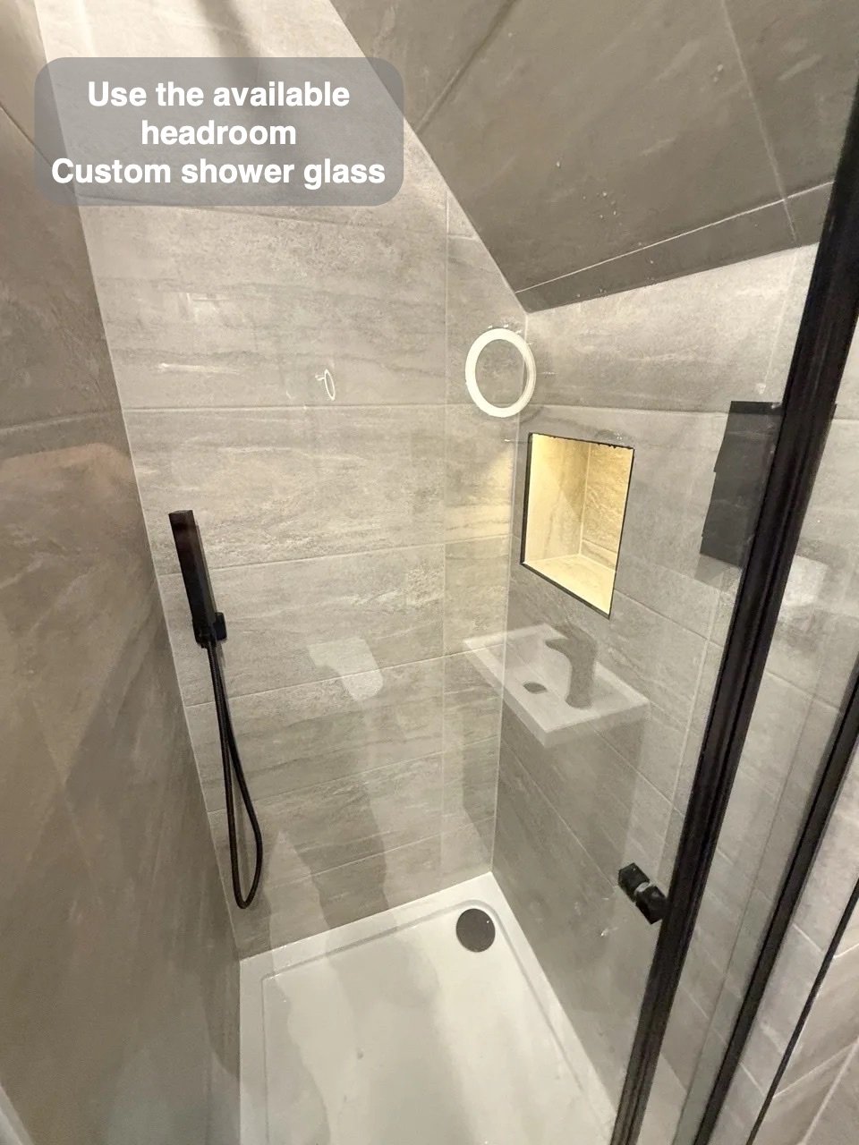 Custom shower glass