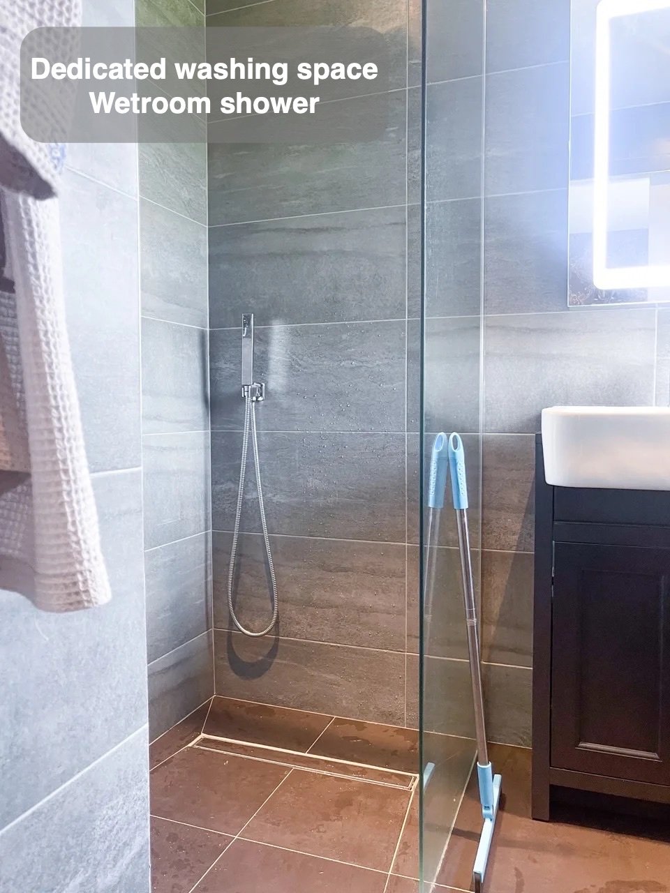 A defined wetroom shower in Newmacher bathroom