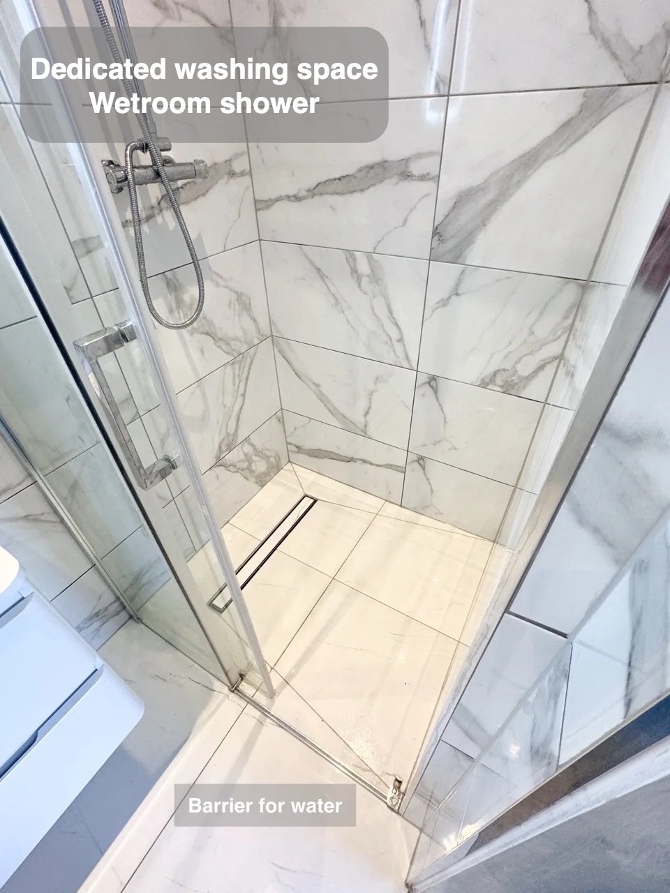 A defined wetroom shower in Inverurie bathroom