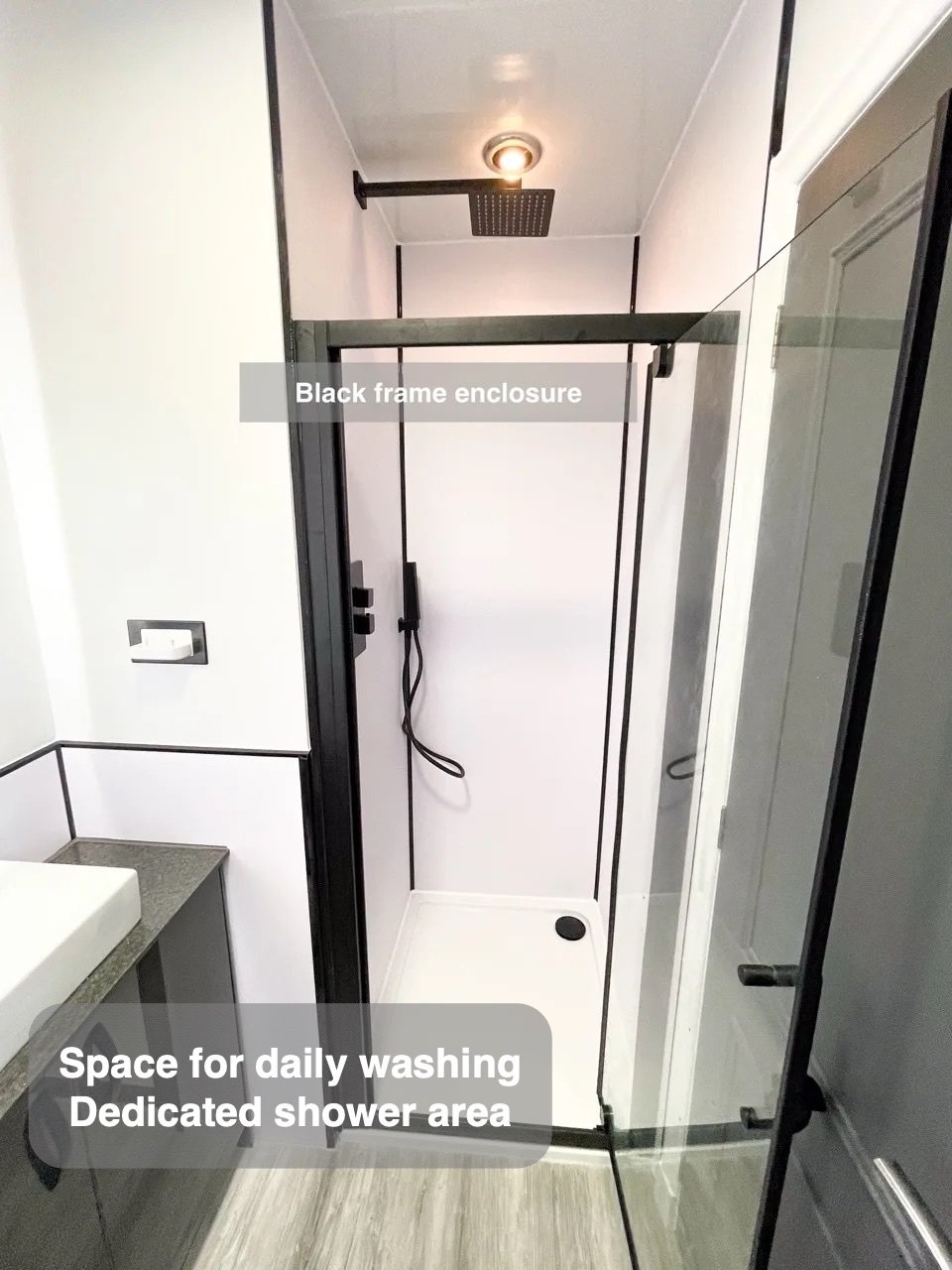 A dedicated place to shower in Stonehaven bathroom