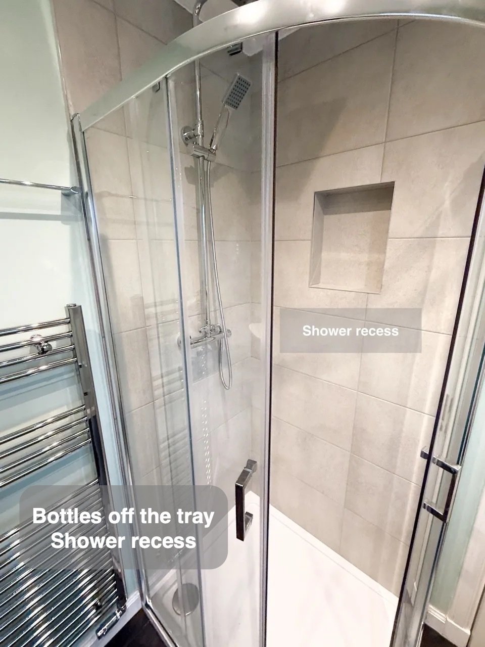 Shower recess