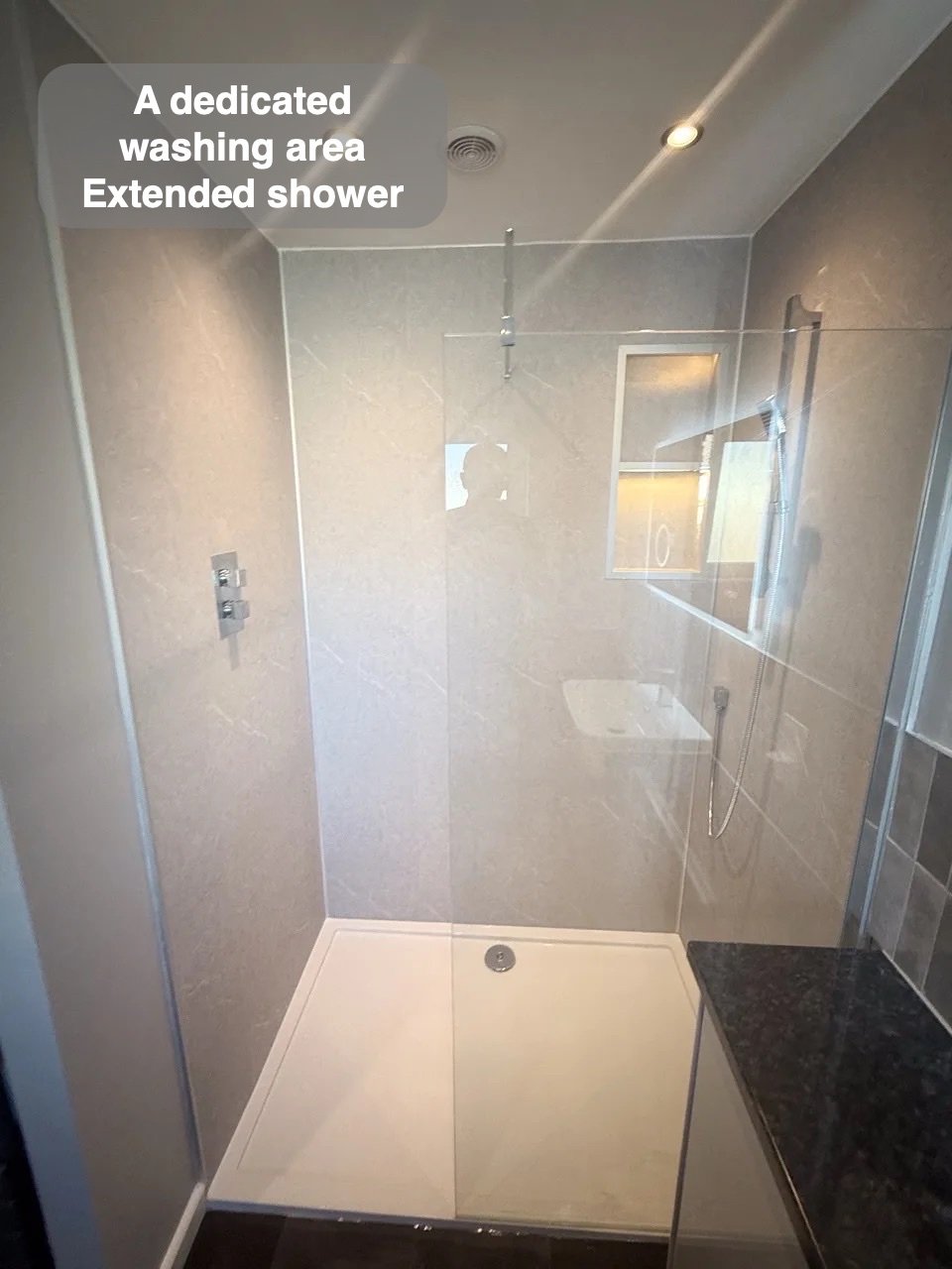 Extended shower