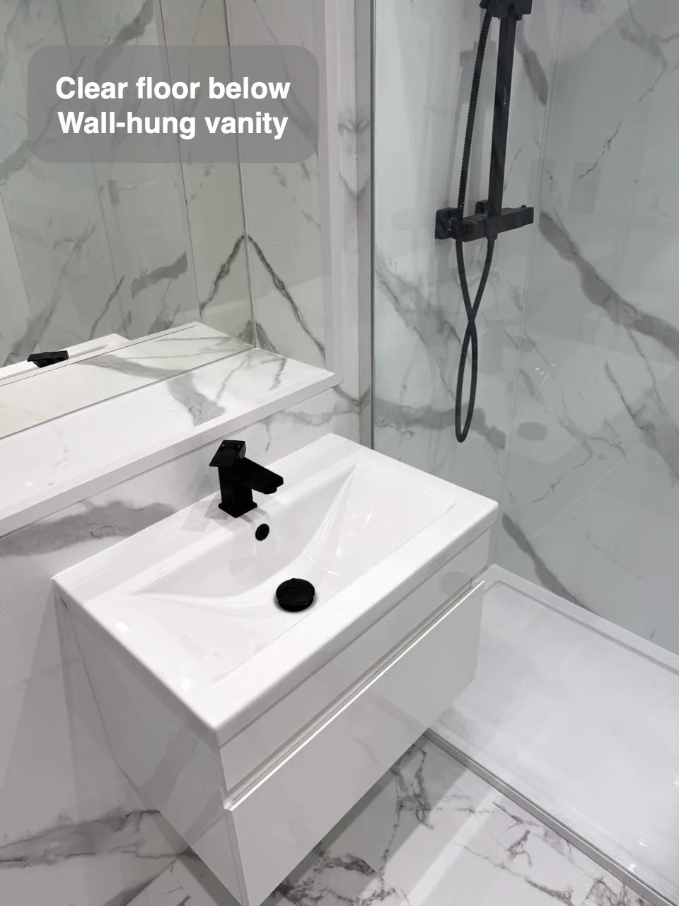 Wall-hung vanity