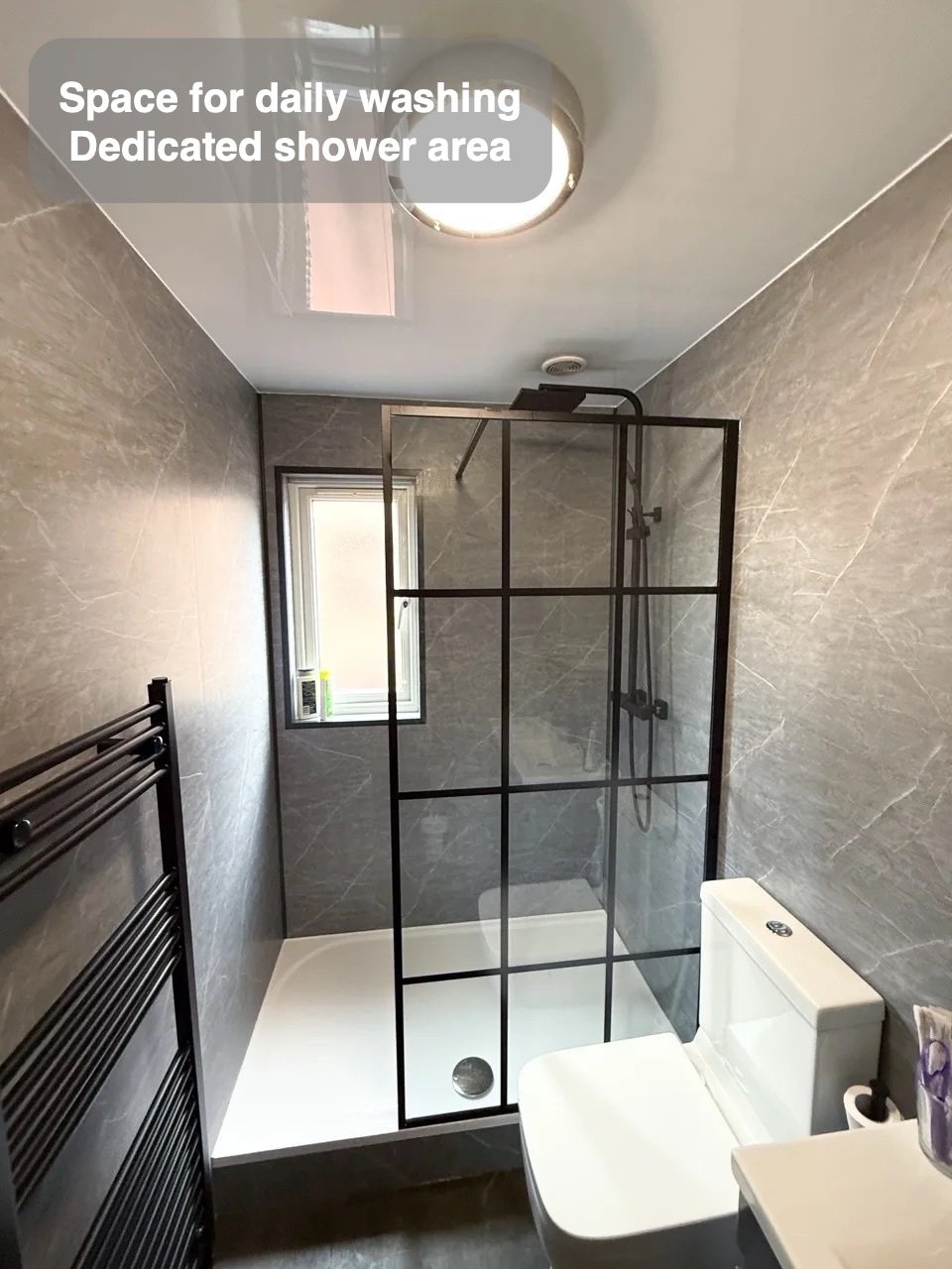 A dedicated place to shower in Bridge of Don bathroom
