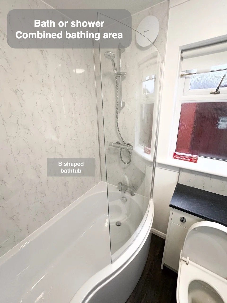 Bath or shower to suit the day in Portlethen bathroom