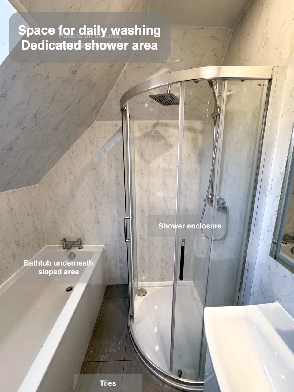 A dedicated place to shower in Raeden, Aberdeen bathroom