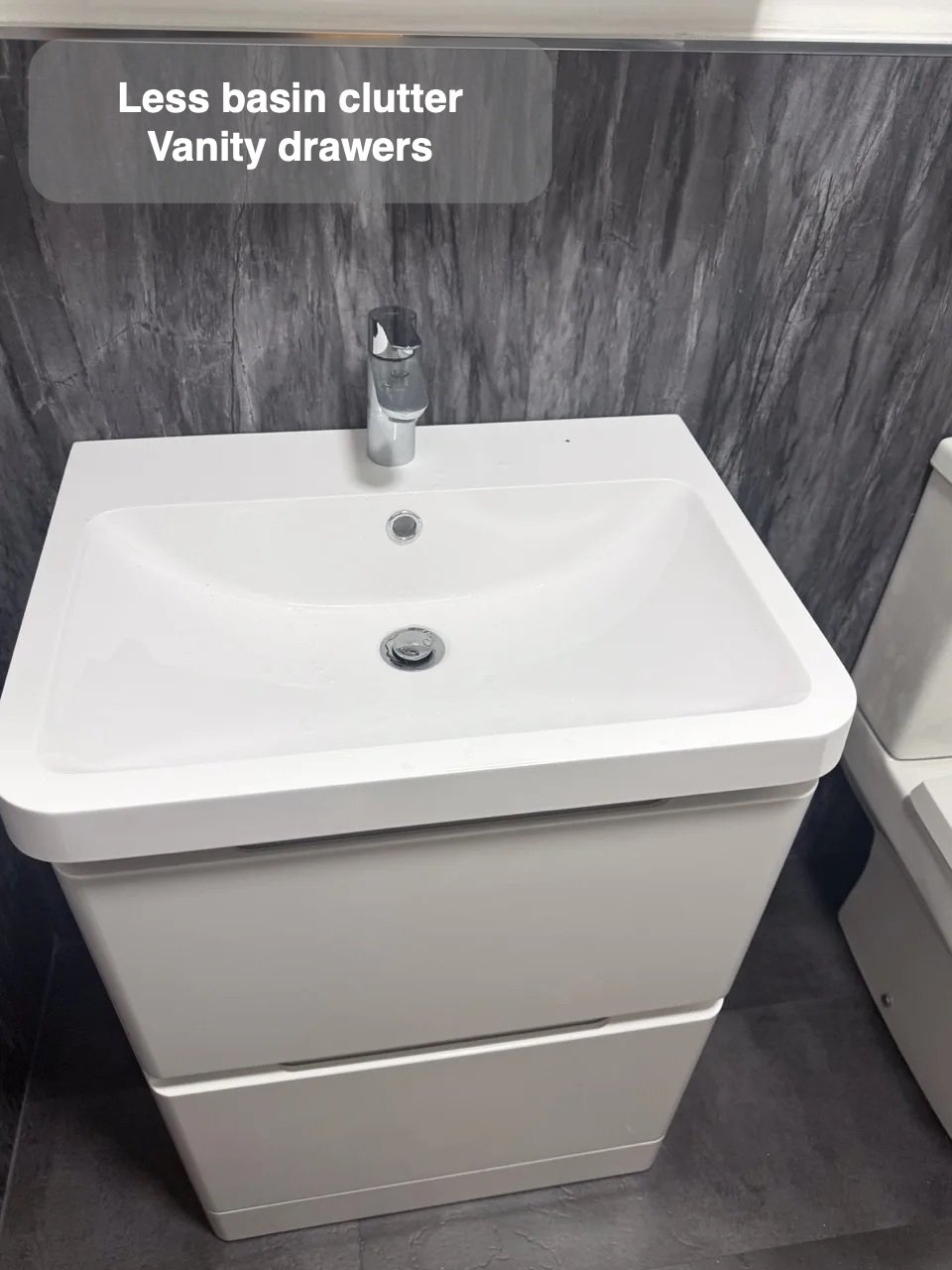 Everyday items close to the basin in Aberdeen bathroom
