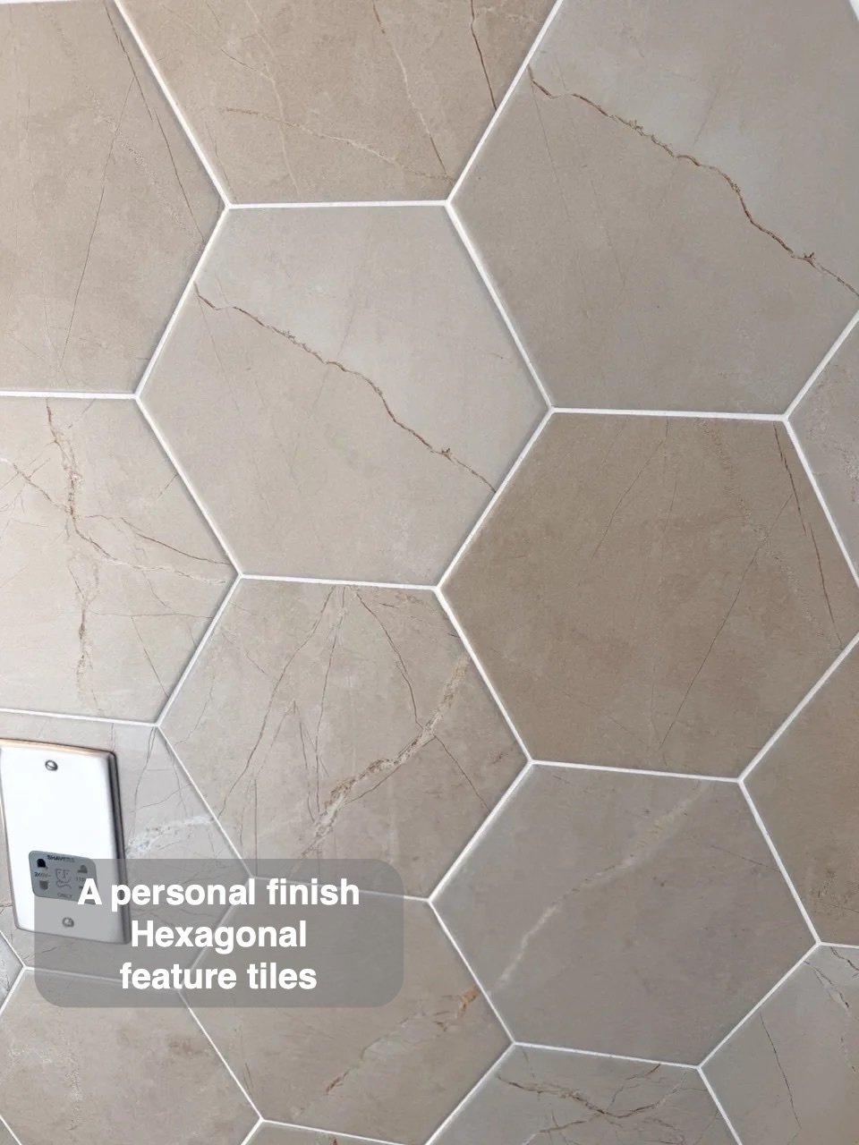 Hexagonal feature tiles