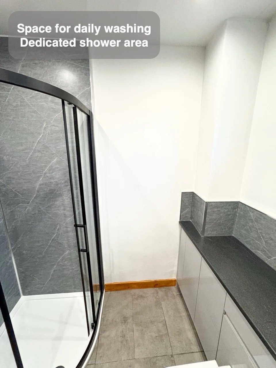 A dedicated place to shower in Newtonhill bathroom