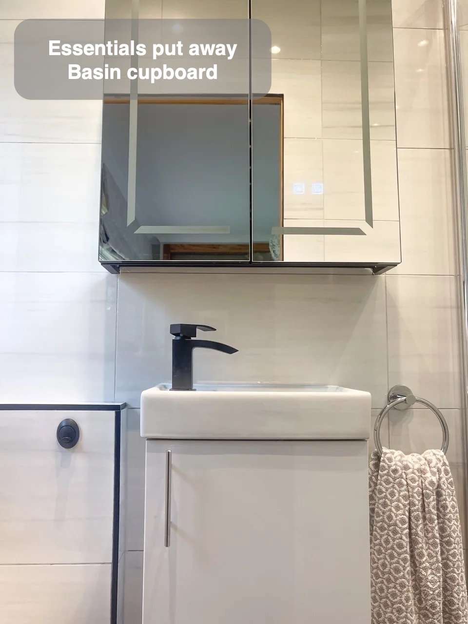 Everyday items close to the basin in Ellon bathroom