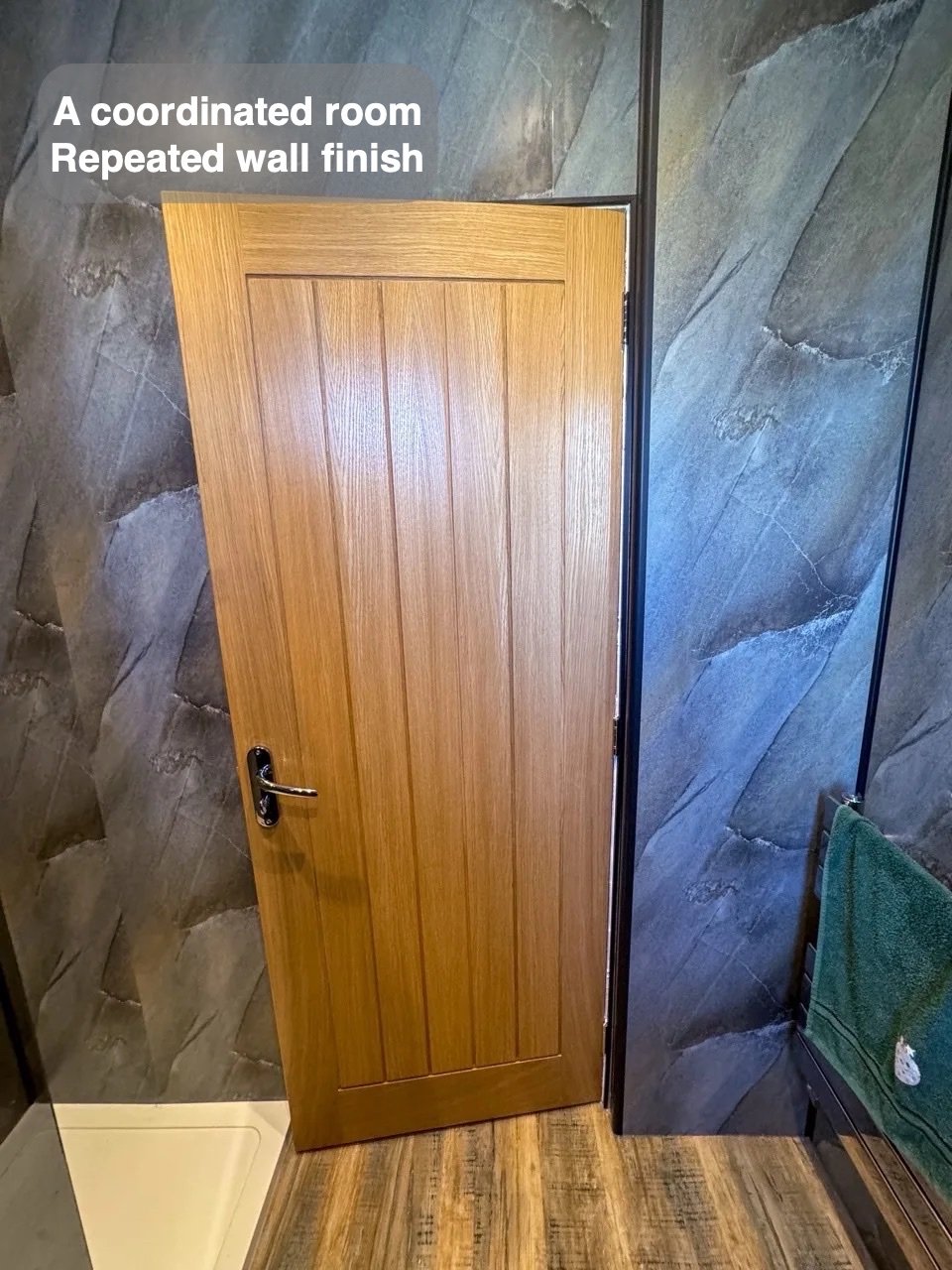 A finish that brings the room together in the completed Mastrick bathroom
