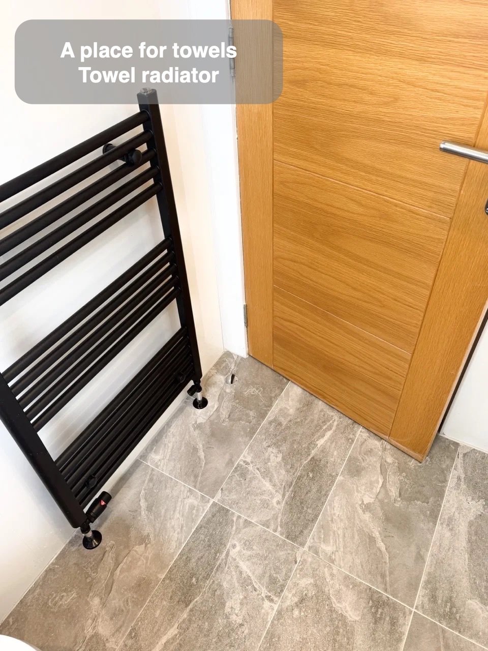 A dedicated place for towels in Mastrick, Aberdeen bathroom