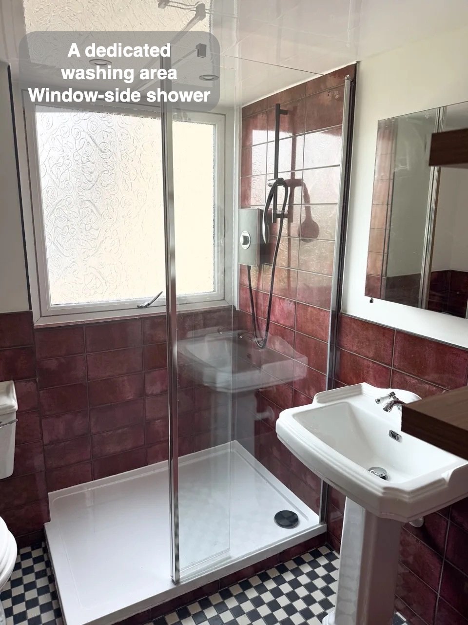 Window-side shower