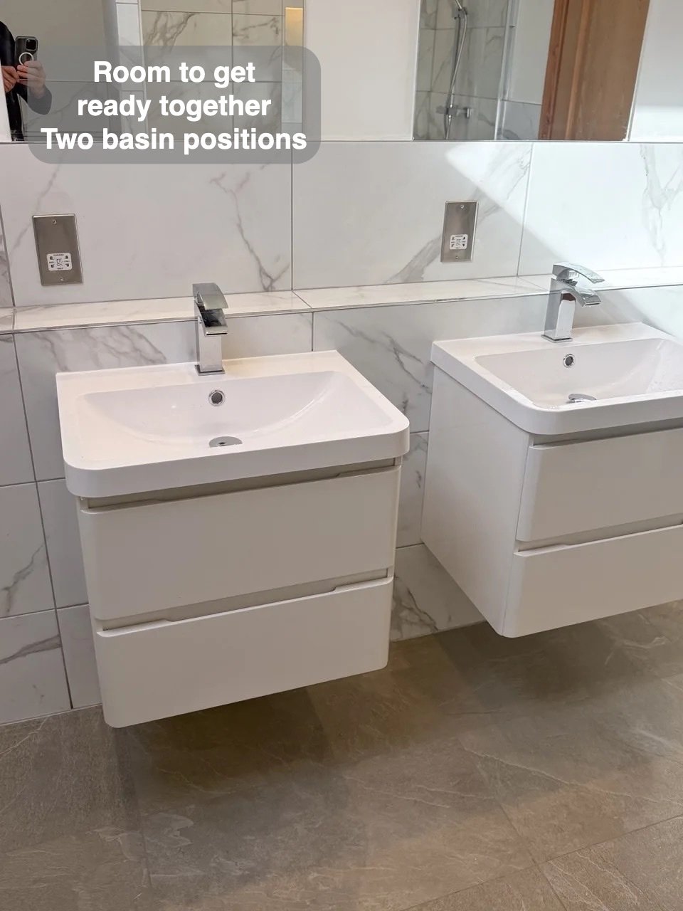 Two basin positions