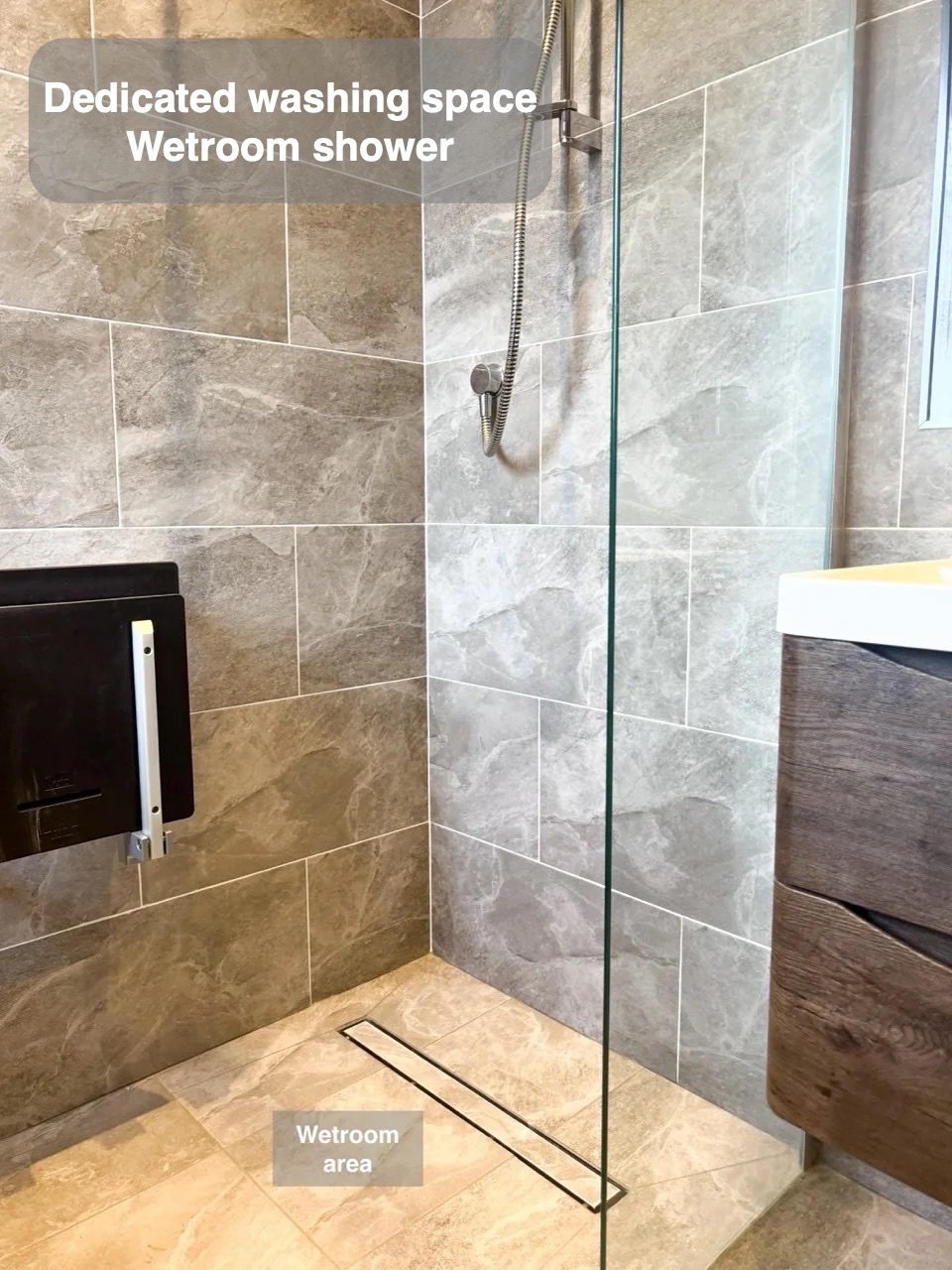 A defined wetroom shower in Ellon bathroom