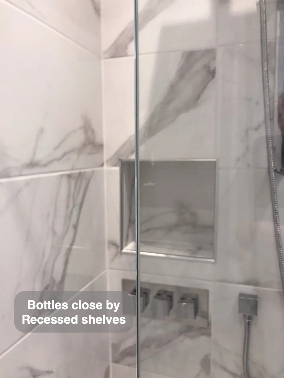 Bottles close at hand in the completed Hilton, Aberdeen bathroom