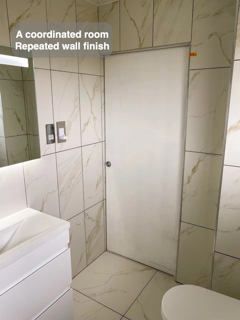A finish that brings the room together in the completed West End, Aberdeen bathroom